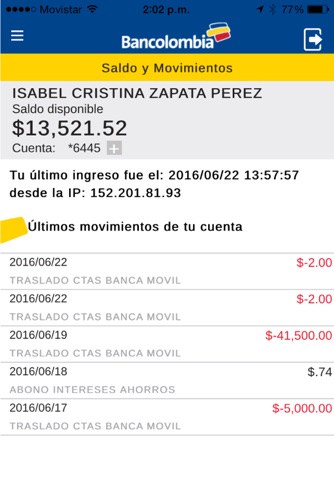 Bancolombia A la Mano screenshot 3