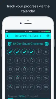 30 day - squat challenge iphone screenshot 2