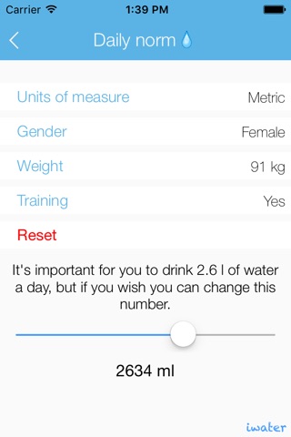 iwater LITE | Hydration daily tracker and drink water reminder for your body balance screenshot 3