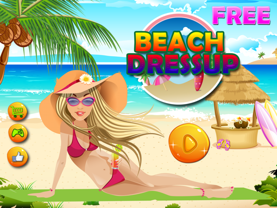 Beach Dress Up- free Princess hot fashion star and salon game for girls & boys iPad screenshot