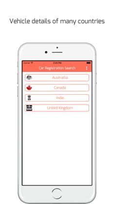 Car Registration Search - Detailed vehicle info screenshot 1