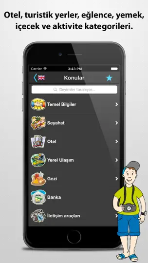 Скриншот Konuşma Kılavuzu – 30 Dilden Fazla на iPhone 3