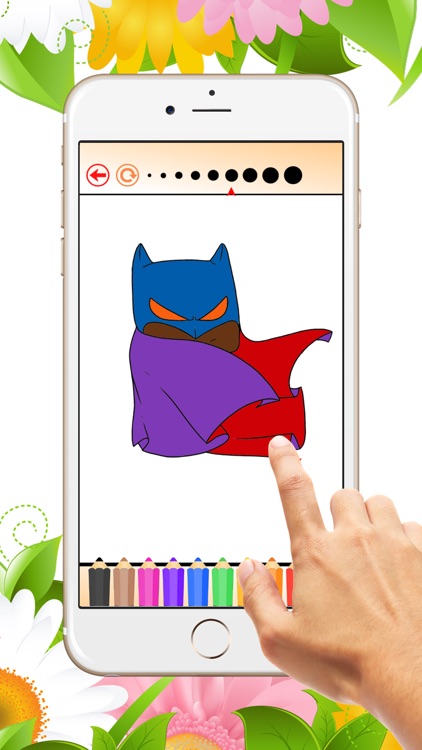 The Bat Coloring Book: Learn to color and draw a bat man, Free games for children