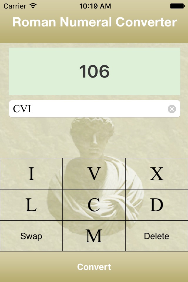 Easy Roman Numeral Converter screenshot 2