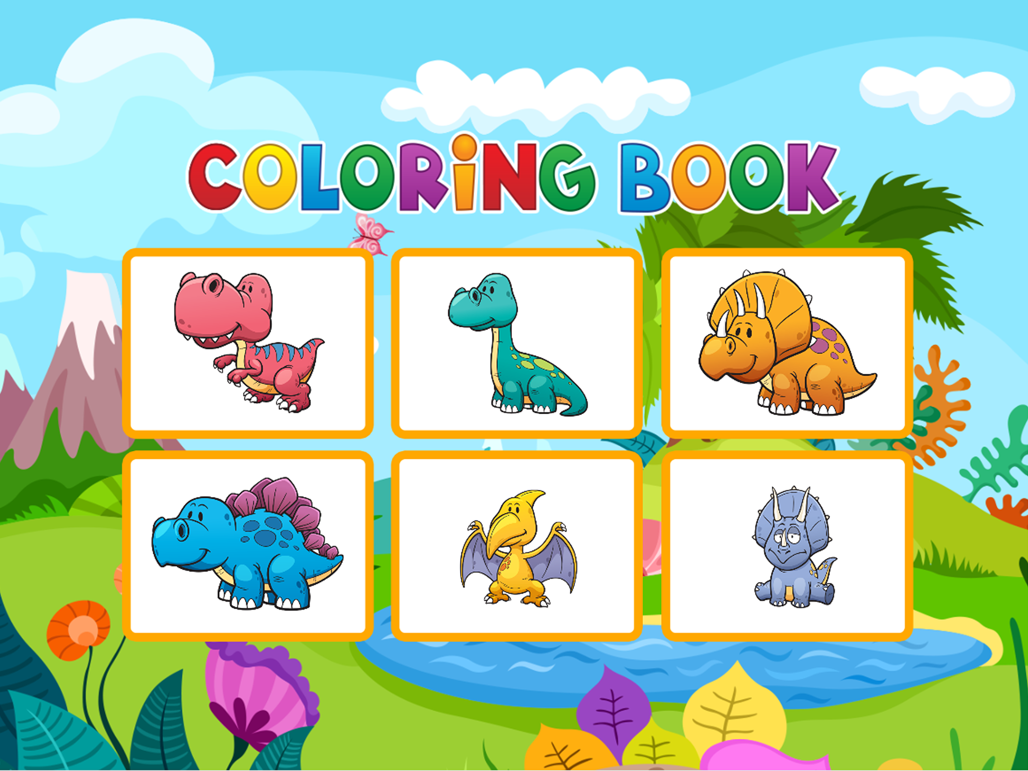 Dinosaurs Coloring Book - Painting Game for Kids screenshot 6