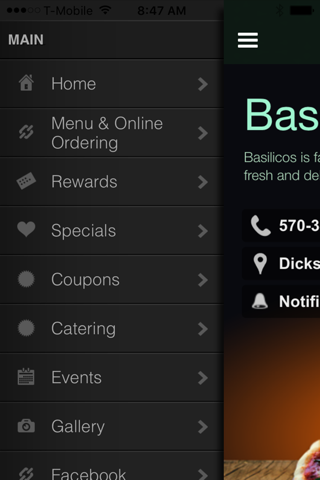 Basilicos Pizzeria screenshot 2