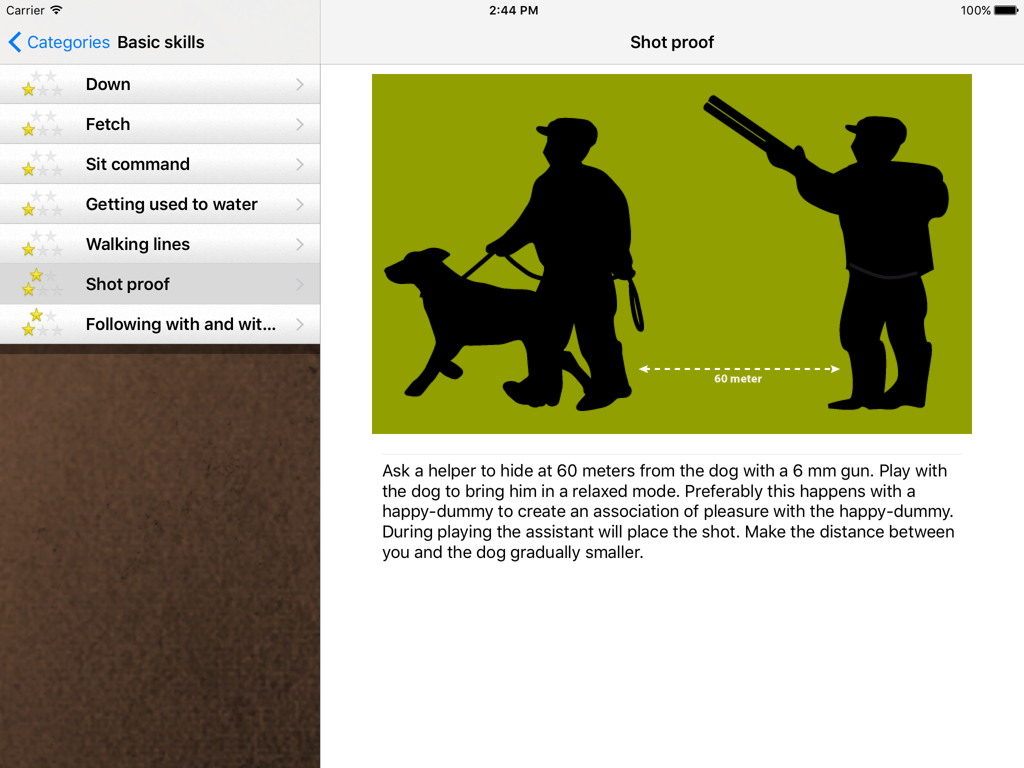 Gundog training