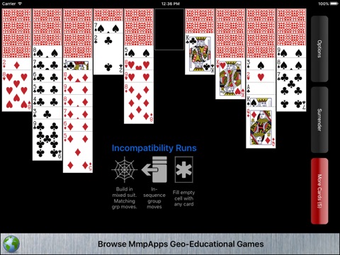 Incompatibility Solitaire screenshot 3