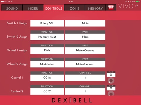 Dexibell VIVO Editor screenshot 3