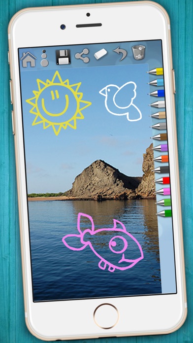 Screenshot #1 pour .أرسم في صور فوتوغرافية-رسم نقوش فوق صور