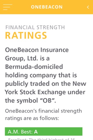OneBeacon Insurance Group Capabilities screenshot 3