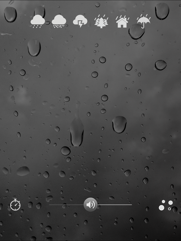 Rainscapes: the sounds of rain iPad screenshot 1 - Health & Fitness app