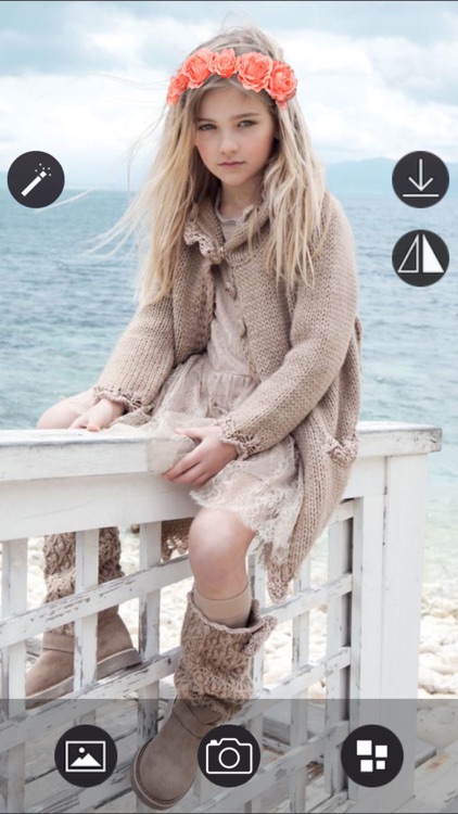 Lady with Flower crown - Flower crown photo montage with your lovely pose screenshot-3