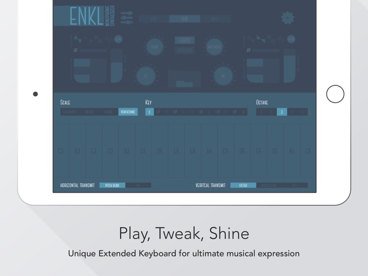 Enkl - monophonic synthesizer