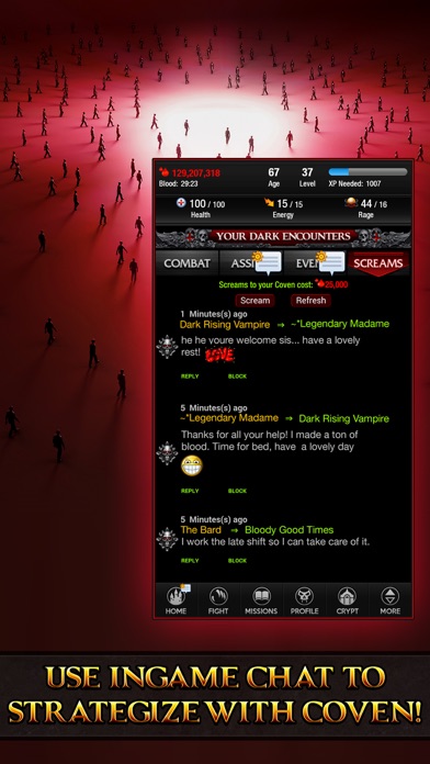 Screenshot 3 of Vampires Dark Rising App