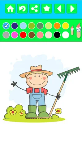Game screenshot Farm Animals Peekaboo Coloring Book - Free Kids Printable Pages apk