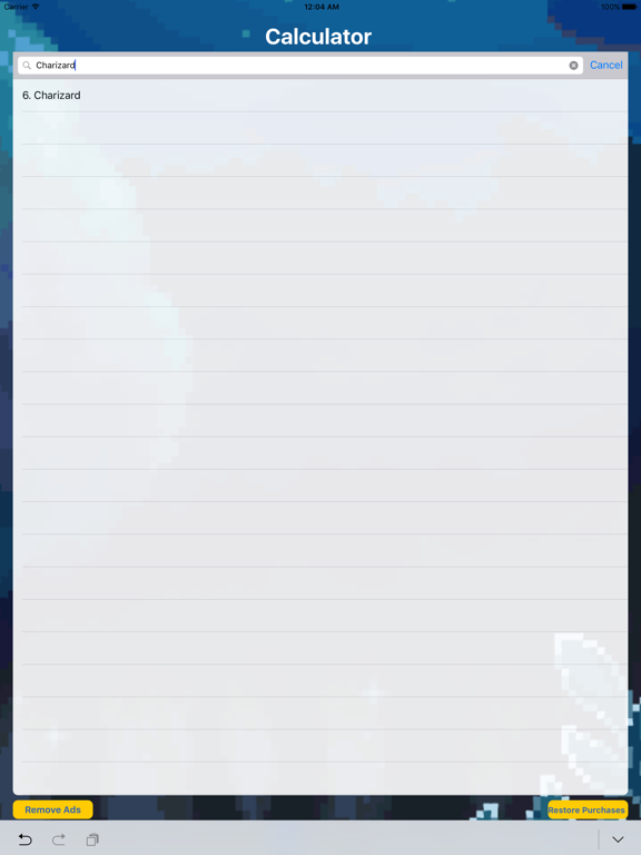 Candy Evolution Calculator For Pokémon GO iPad screenshot 3 - Games app