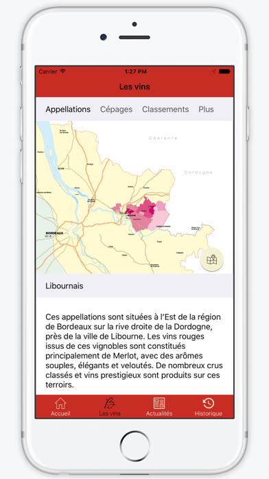SmartBordeaux Bordeaux wines Screenshot
