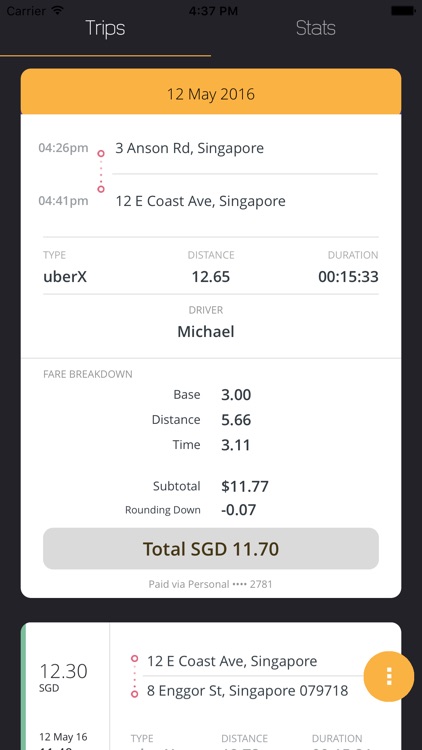 Odometer - Simple Expense Tracking for Uber