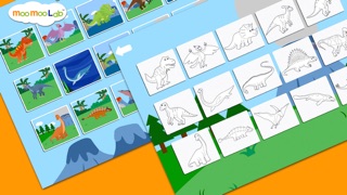 dinosaur sounds, puzzles and activities for toddler and preschool kids by moo moo lab iphone screenshot 3