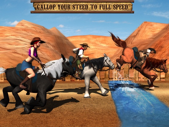 Texas Wild Horse Race 3D iPad screenshot