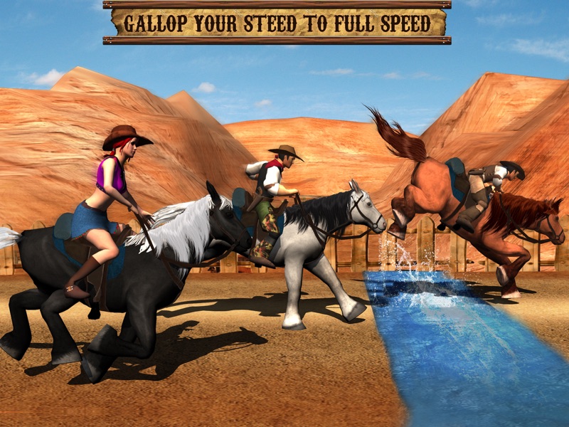 Texas Wild Horse Race 3D official gameplay screenshot 2