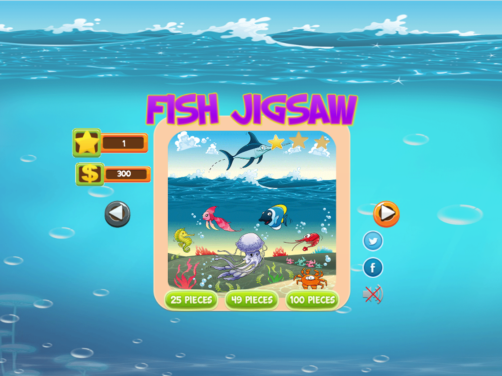 Finding Cute Fish And Sea Animal In The Cartoon Jigsaw Puzzle - Educational Solving Match Games For Kids
