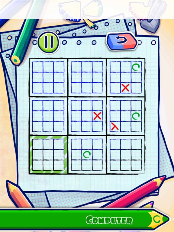 Ultimate Tic Tac Toe iPad screenshot