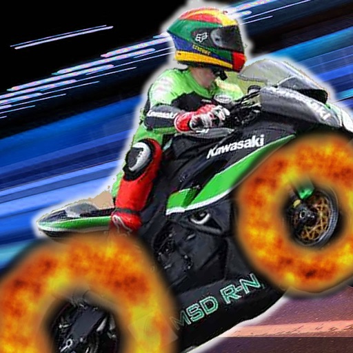 A Motorcycle In Extreme Flames - Fast Game icon