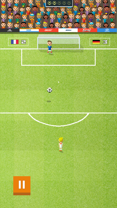 Screenshot #1 pour Pixel FreeKick - Soccer Tiny Cup