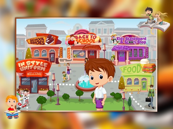 Supermarket Boy School Shopping - Learn to buy uniform, lunchbox & shoes in crazy Super market iPad screenshot