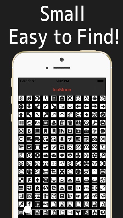 IcoMoon Cheatsheet - Icon Font with tagline screenshot-3