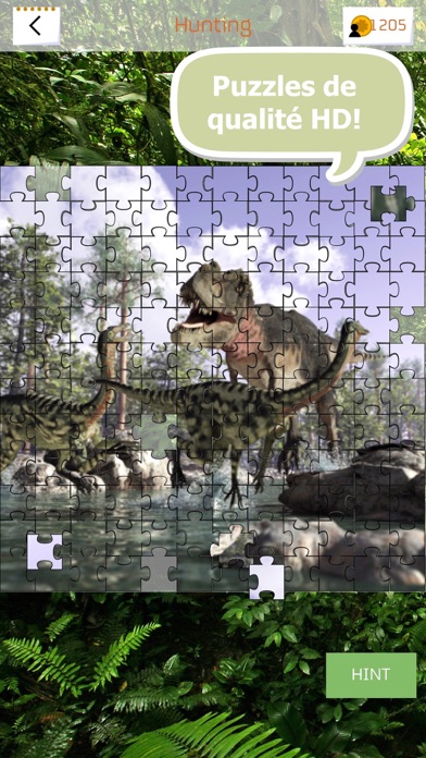 Screenshot #1 pour Puzzles Dino - énigmes dinosaure de puzzle