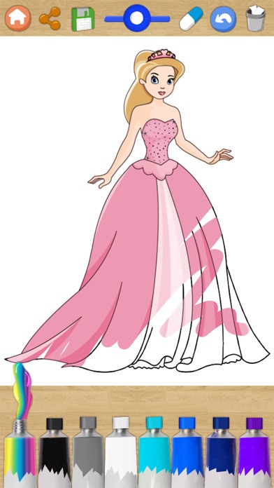 How to cancel & delete Color and paint drawings of Princesses with magic marker my princess - Premium from iphone & ipad 3
