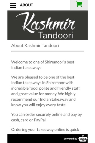 Kashmir Tandoori Indian Takeaway screenshot 4