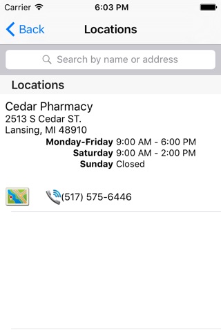 Cedar Pharmacy screenshot 2
