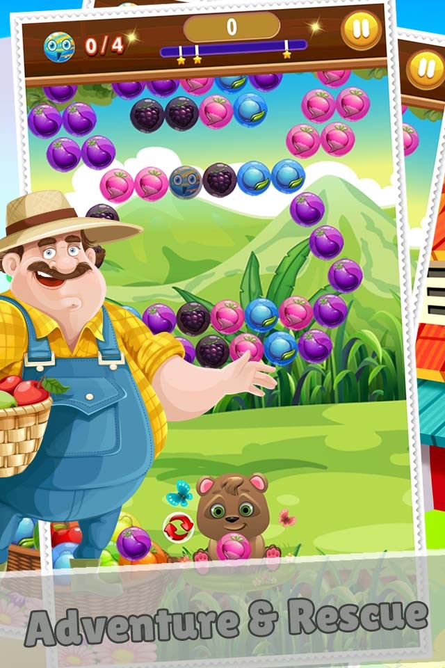 Fruit Bubble Shooter Deluxe - Addictive Puzzle Adventure Mania screenshot 4