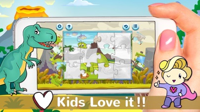 Dinosaurs Jigsaw Puzzles Free For Kids & Toddlers! iPhone screenshot 5 - Games app