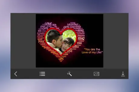 I Love You Photo Frame - Photo frame editor