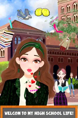 Game screenshot High School Salon - Teenage Girls Campus Makeup and Dress Up mod apk