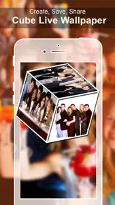 Photo Cube Live wallpaper - 3D Cube Live Wallpaper screenshot #2 for iPhone