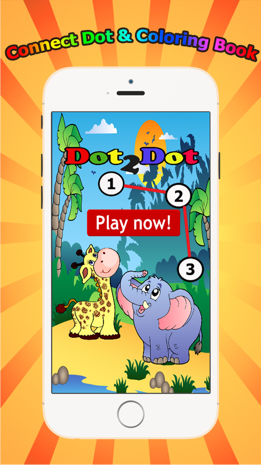 Animals Dot to Dot Coloring Book for Kids grade 1-6: coloring pages learning games - 1.0.1 - (iOS)