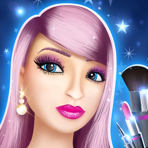 Realistic MakeUp Games 3D: Star Girl Hair Salon and Makeover Studio icon