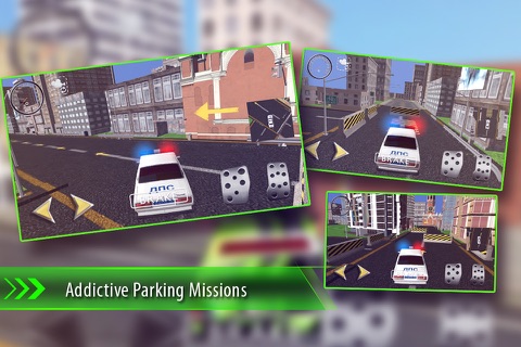 Police Car Parking Mania Simulator 2016 - Real Life City Traffic Multi Level Driving Test screenshot 4