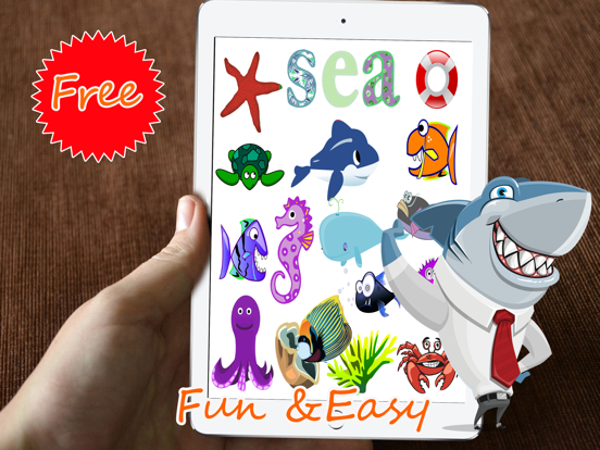 #1 Shark Fishing Games and Sea Animals for Kids Education Games Free iPad screenshot