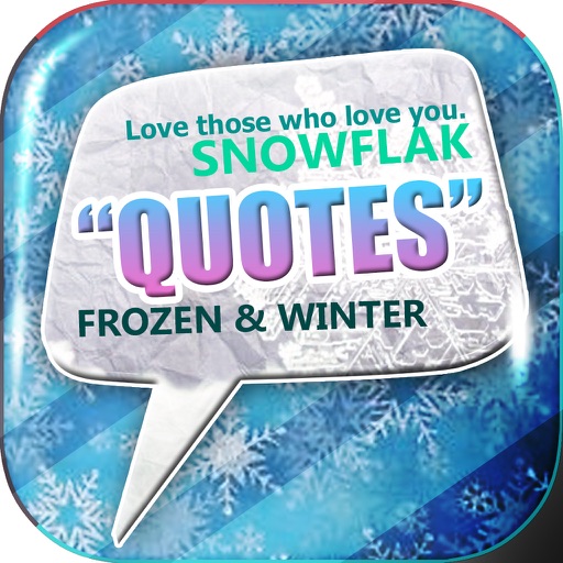 Daily Quotes Inspirational Maker “ Frozen & Winter ” Fashion Wallpaper Themes Pro icon