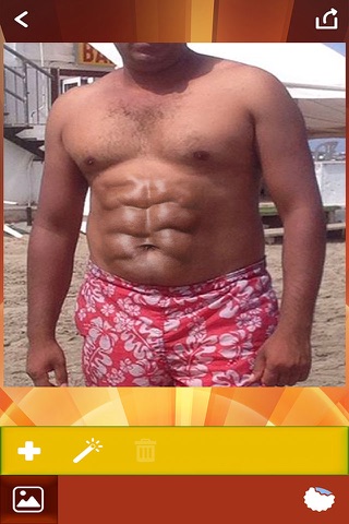 Six Pack Maker – Add Muscles to Your Belly With Free Photo Studio Editor with Abs Stickers screenshot 3