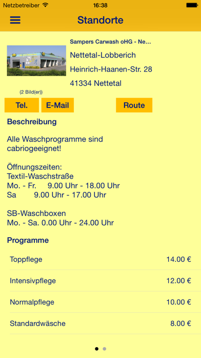 Screenshot #1 pour Sampers Carwash Kundenkarte