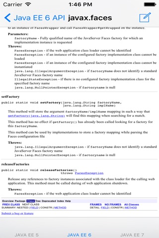 Java Platform, Enterprise Edition 5/6/7 API Specification screenshot 4