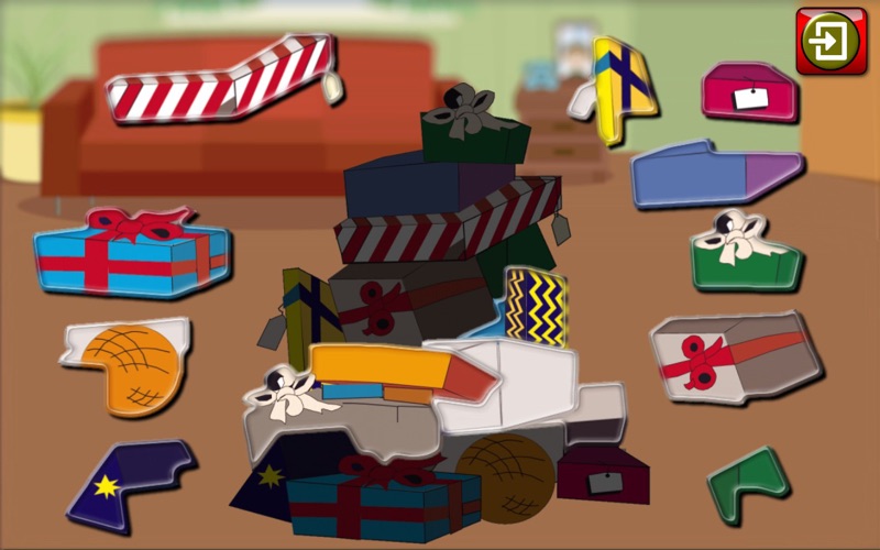Screenshot #3 pour Enfants Noël Jigsaw Puzzle formes - jeu éducatif pour les enfants d`âge préscolaire 3 +